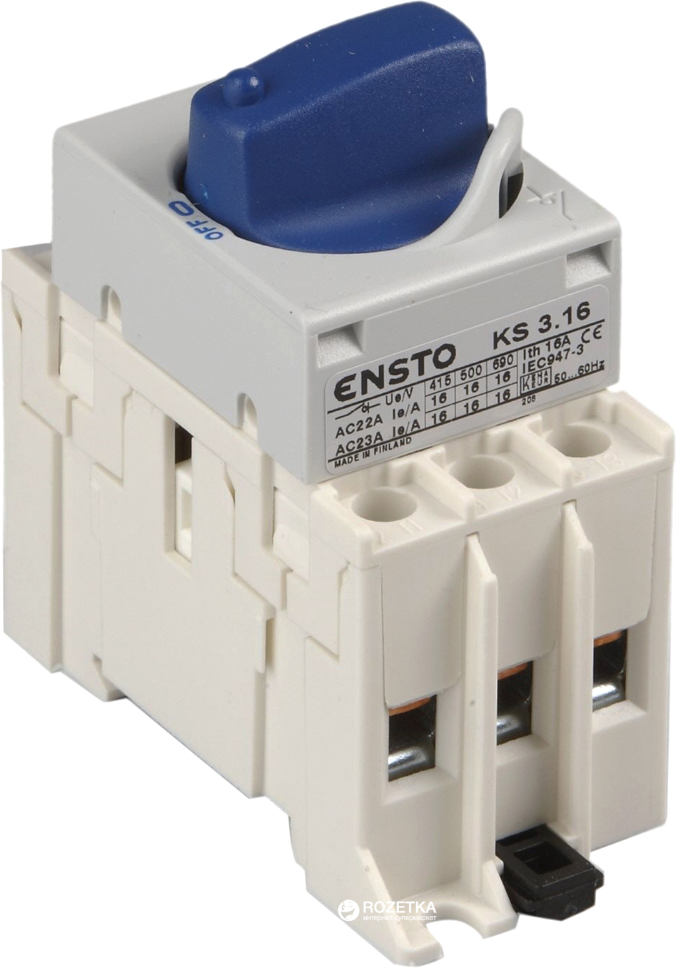 

Вимикач навантаження Ensto 3 x 40 A (KS3.40)
