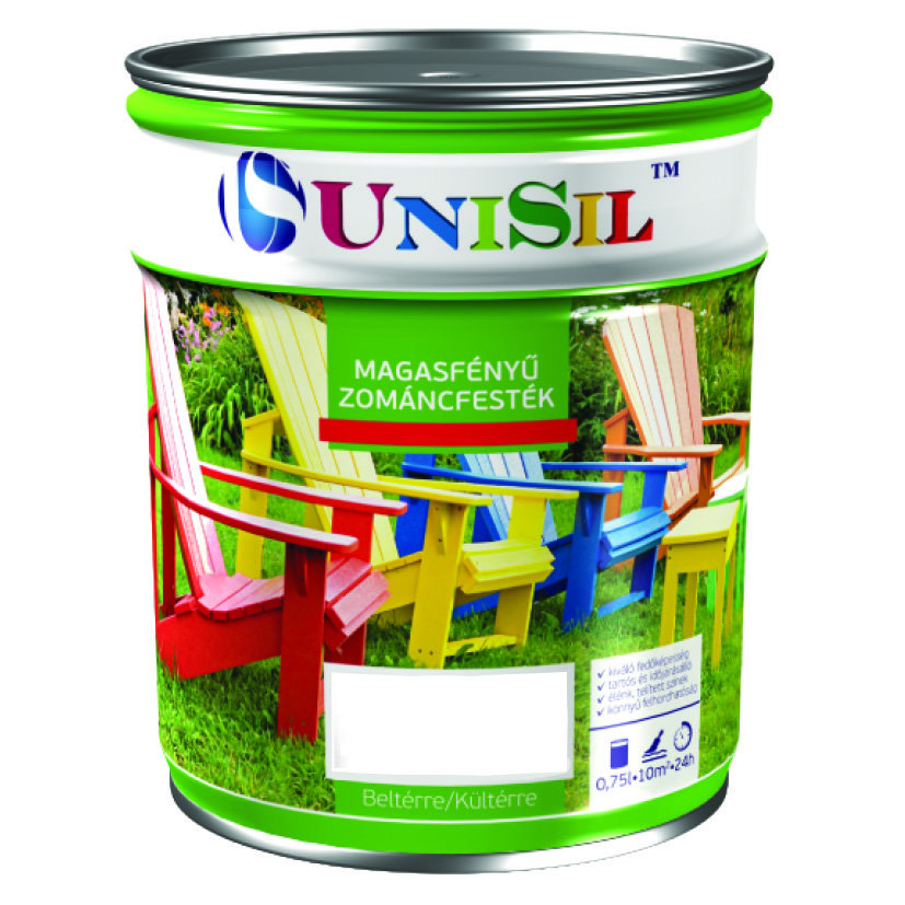 

Емаль UNISIL magasfenyu zomancfestek, Біла, 0.75л