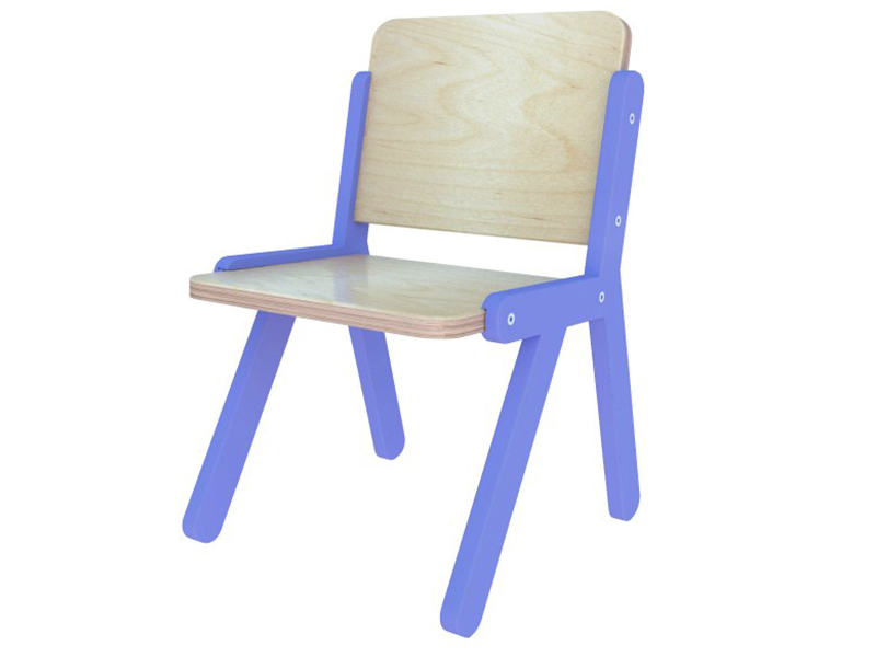 

Стул Indigo Wood детский Lines 2 индиго