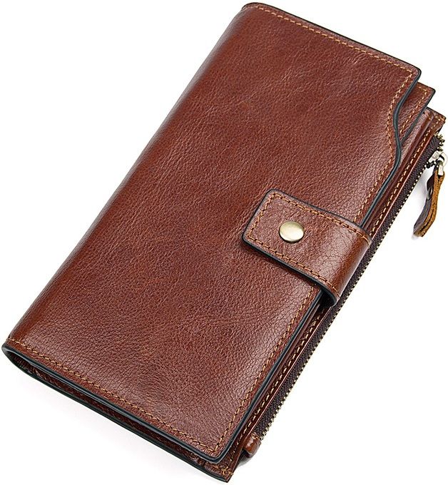 

Кошелек мужской Vintage 14372 кожаный коричневый