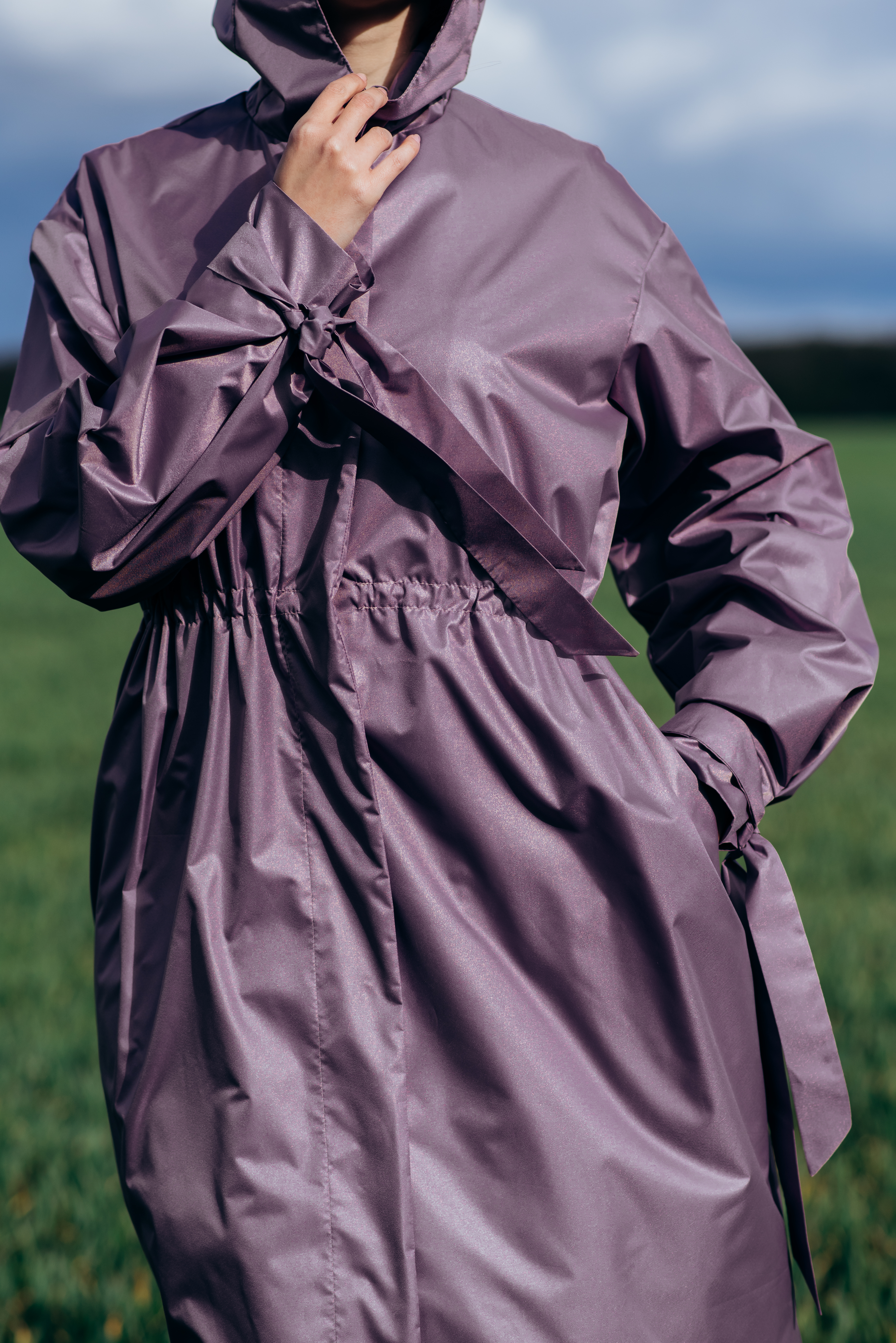

Плащ тренч дощовик raincoat by Parasol’ka Lavender 170-175см