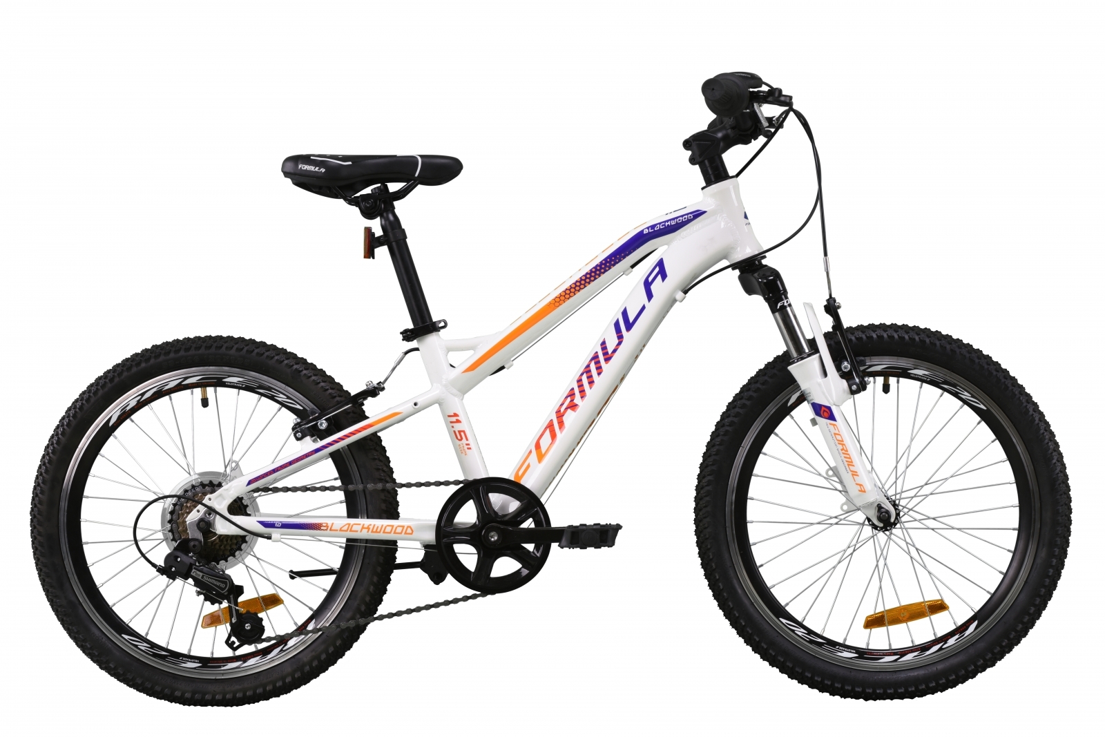 

Велосипед детский алюминиевый 20" Formula Blackwood 1.0 AM Vbr 2020 бело-фиолетовый с оранжевым на рост 110-130 см (OPS-FR-20-051)