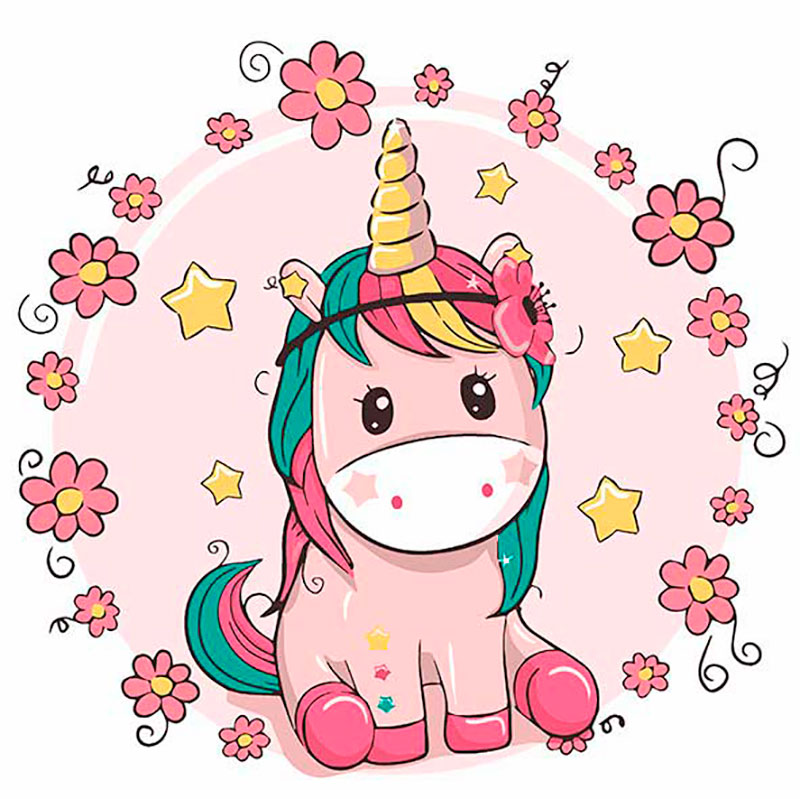 

Набор для росписи ArtCraft "Единорижка в цветах" 30x30 см (15504-AC)