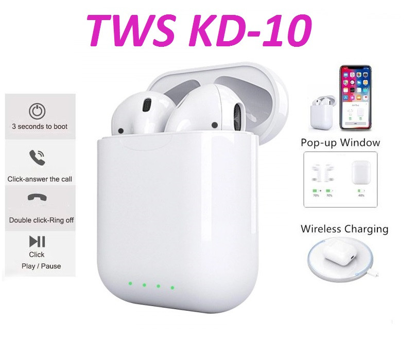 

Беспроводные наушники TWS AirPro "KD-10" JKR | Touch sensor, PopUp