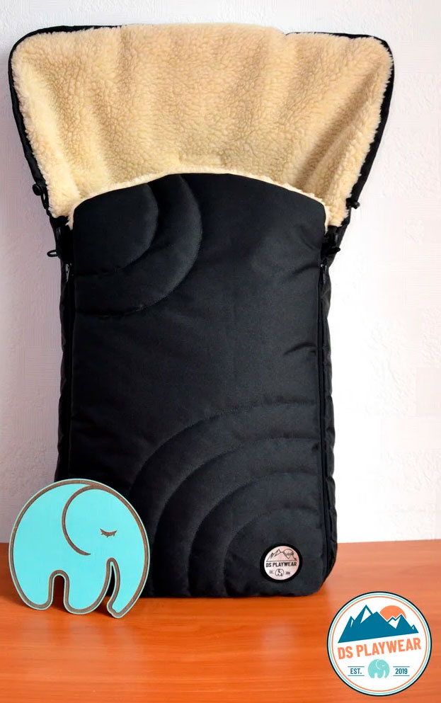 

Теплый конверт Добрый Сон для зимних прогулок линейка DS PlayWear Cosy черный (11-01/6)