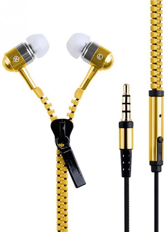 

Наушники Zipper Earphones Gold