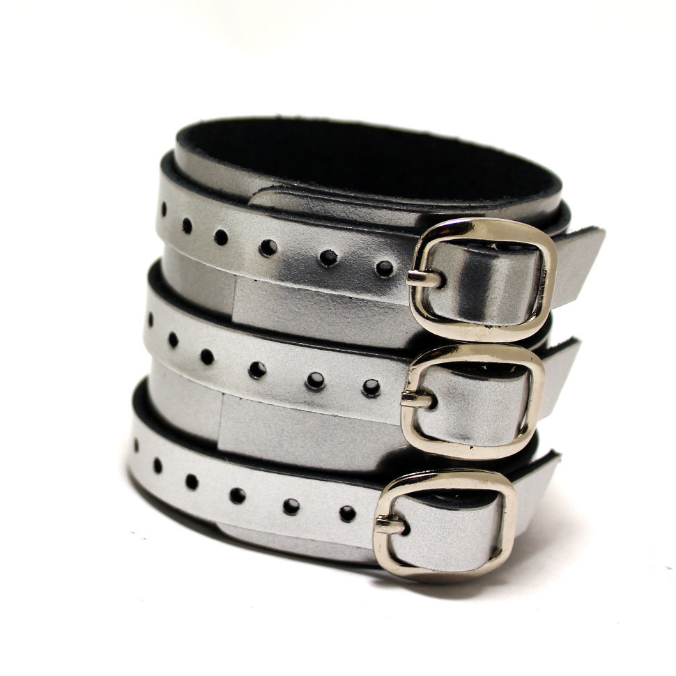 

Кожаный браслет Pride&Bright Handcuff 7800LS Серебряный