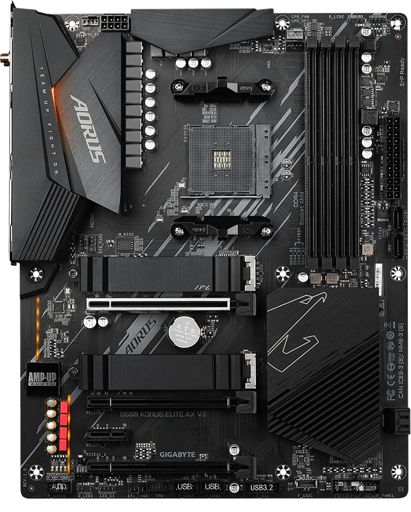 Розпаковка Gigabyte B550 AORUS ELITE AX V2