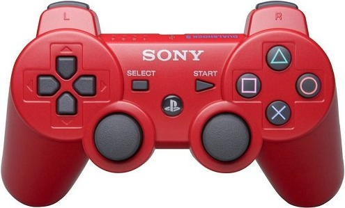 

Беспроводной контроллер геймпад для консоли PS3 в стиле DualShock 3 красный