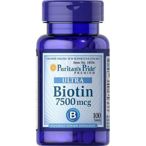 

Витамины Puritan's Pride Biotin Биотин 7500 100 таблеток