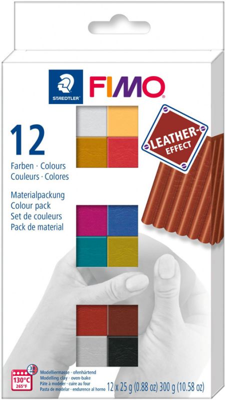 

Набор пластики Fimo Leather-effect Colours 12х25г