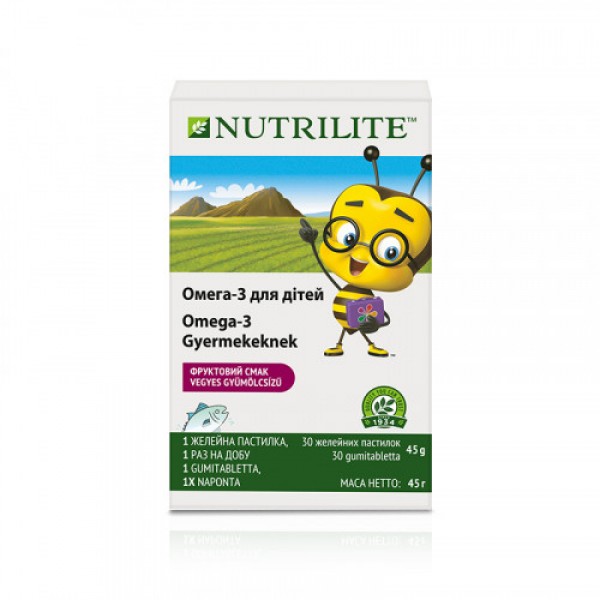

Натуральная добавка Омега-3 для детей от Amway NUTRILITE 30шт