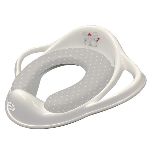

Накладка на унитаз Maltex The Family 6174 мягкая white with grey (150546)