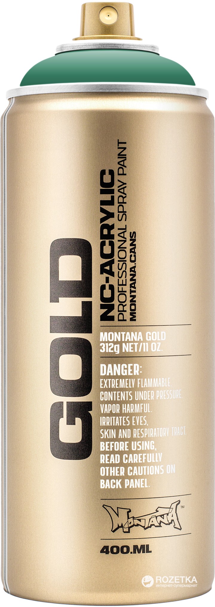 

Акриловая краска-спрей Montana Gold 6150 Темный малахит 400 мл (Malachite D.) (4048500285158)
