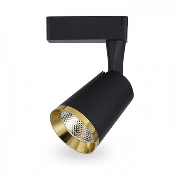 

Трековый LED светильник Feron AL111 10W черный золото (32450)
