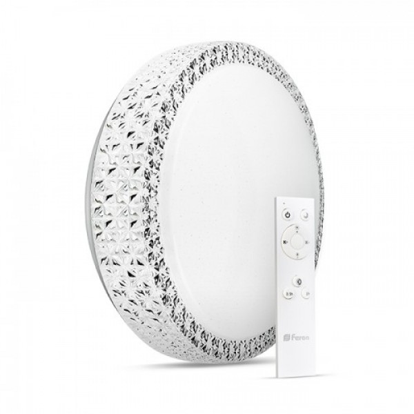 

Светодиодный SMART светильник Feron AL5300 BRILLANT 36W пульт д/у (29704)