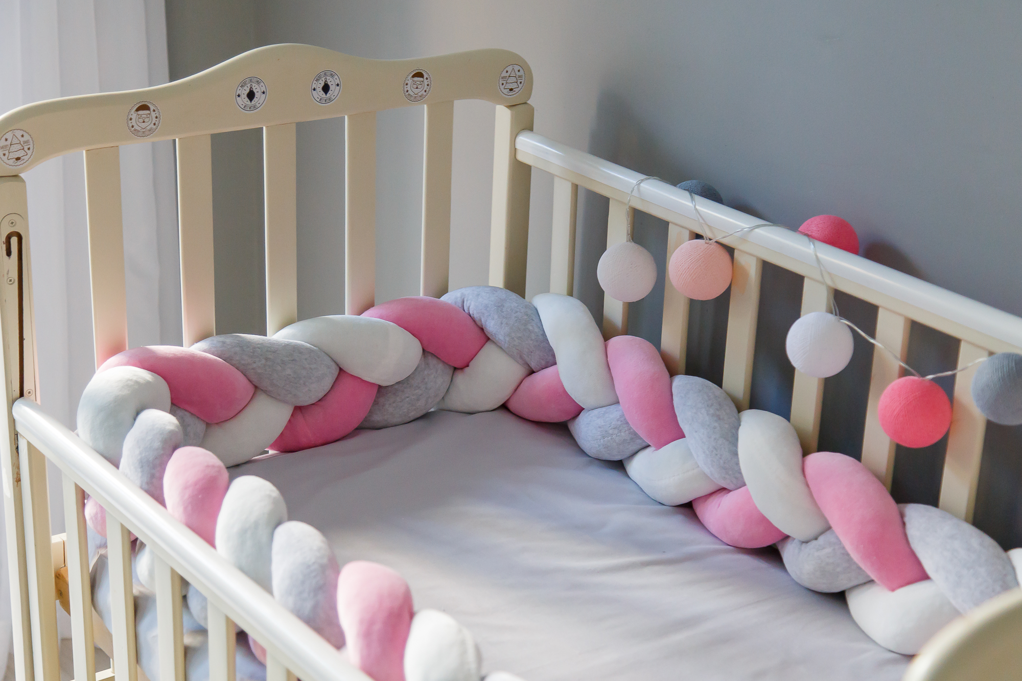 

Бортик косичка в детскую кроватку Chickster Little Princess X3 15x300 см Разноцветный