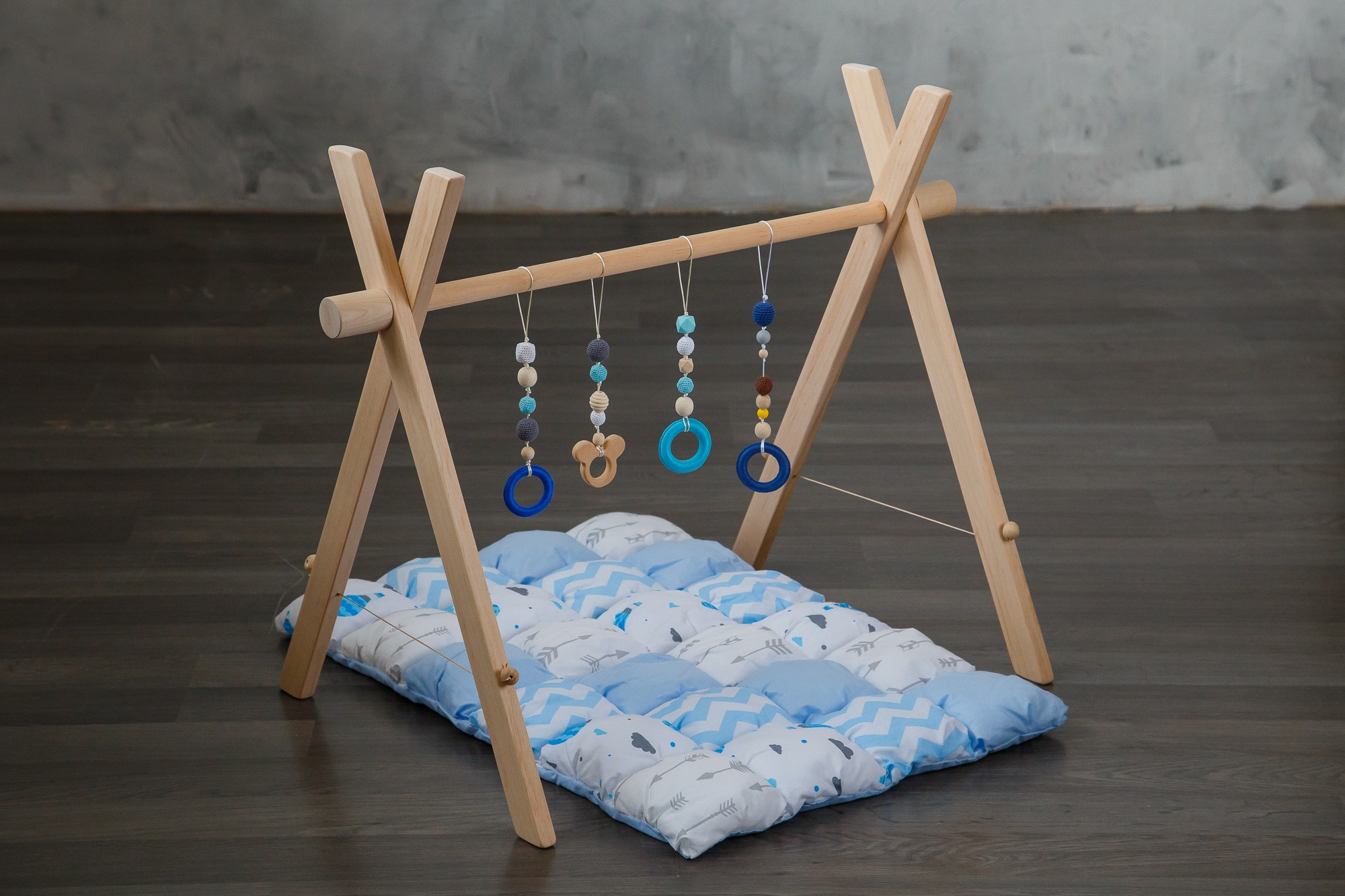 

Развивающий коврик BabyGymEco Blue