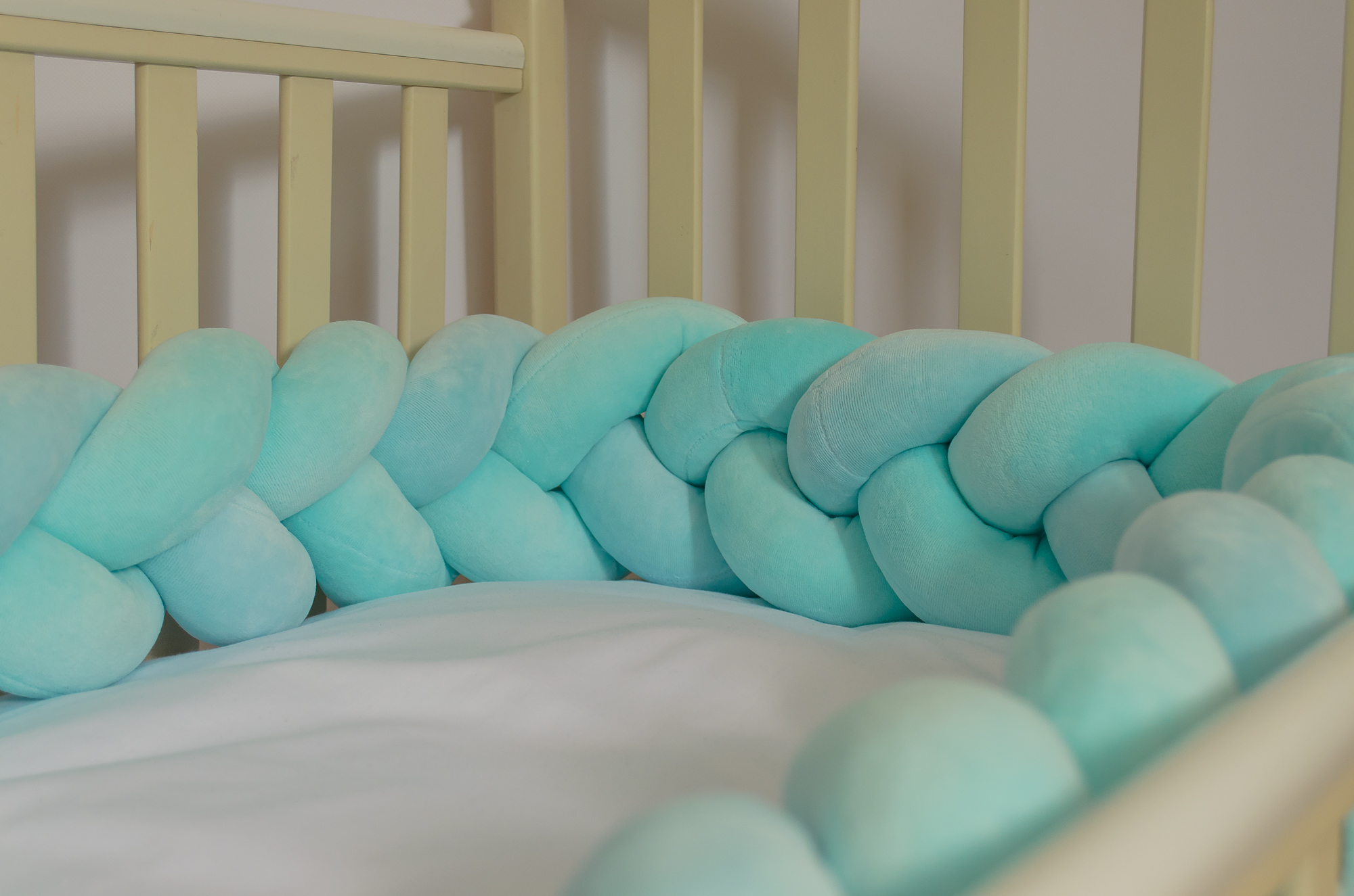 

Бортик косичка в детскую кроватку Chickster Aquamarine X3 15x300 см Аквамарин