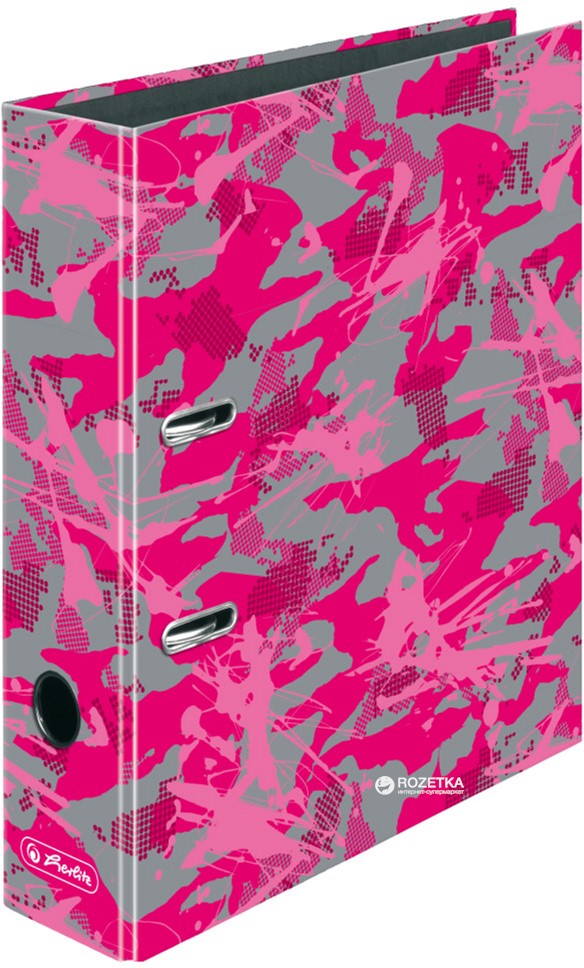

Папка-регистратор Herlitz А4 8 см Camouflage Pink (50016341)