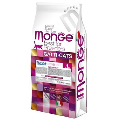 

Сухой корм Monge Cat Indoor с курицей и рисом для кошек живущих в помещении 10 кг