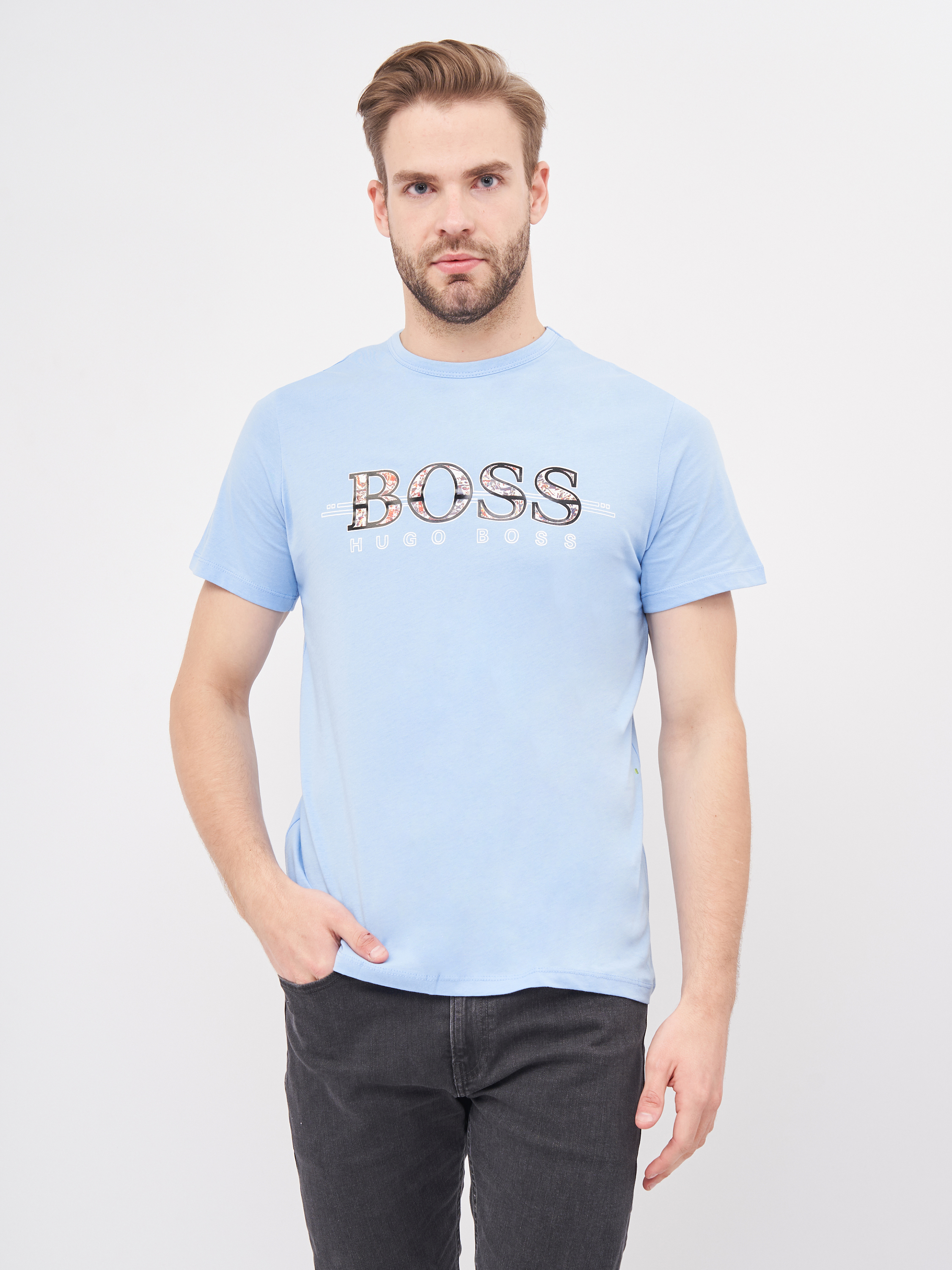 

Футболка Hugo Boss 10264.3 S (44) Голубая