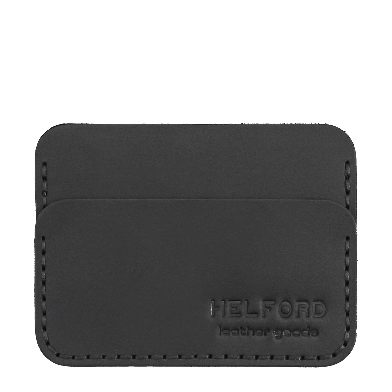 

Картхолдер кожаный ручной работы HELFORD Кроул blk (roz-1134113054)