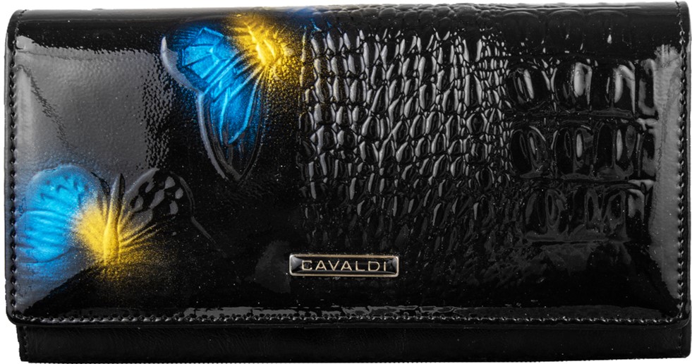 

Женский кошелек кожаный 4U Cavaldi DNKPN20-BFC-blue Черный