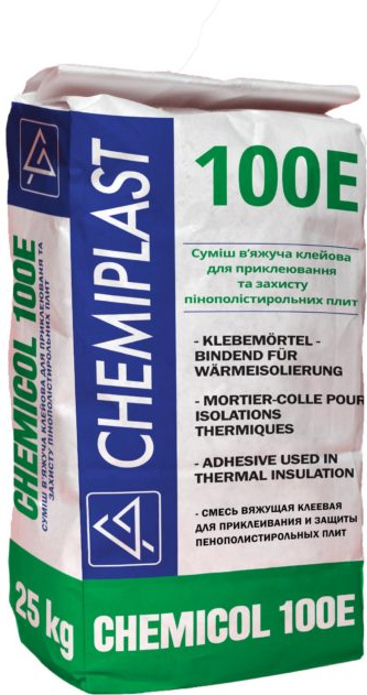 

Клей для приклеювання та захисту пінополістирольних плит Chemiplast Chemicol 100E 25 кг (SKU_25145-mg)