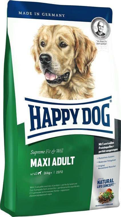 

Сухой корм для собак Happy Dog Fit & Well Maxi Adult 4 кг