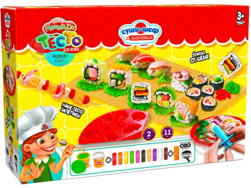 

Тесто для лепки "Master Do - Шеф повар суши средняя" Danko Toys TMD10-02U