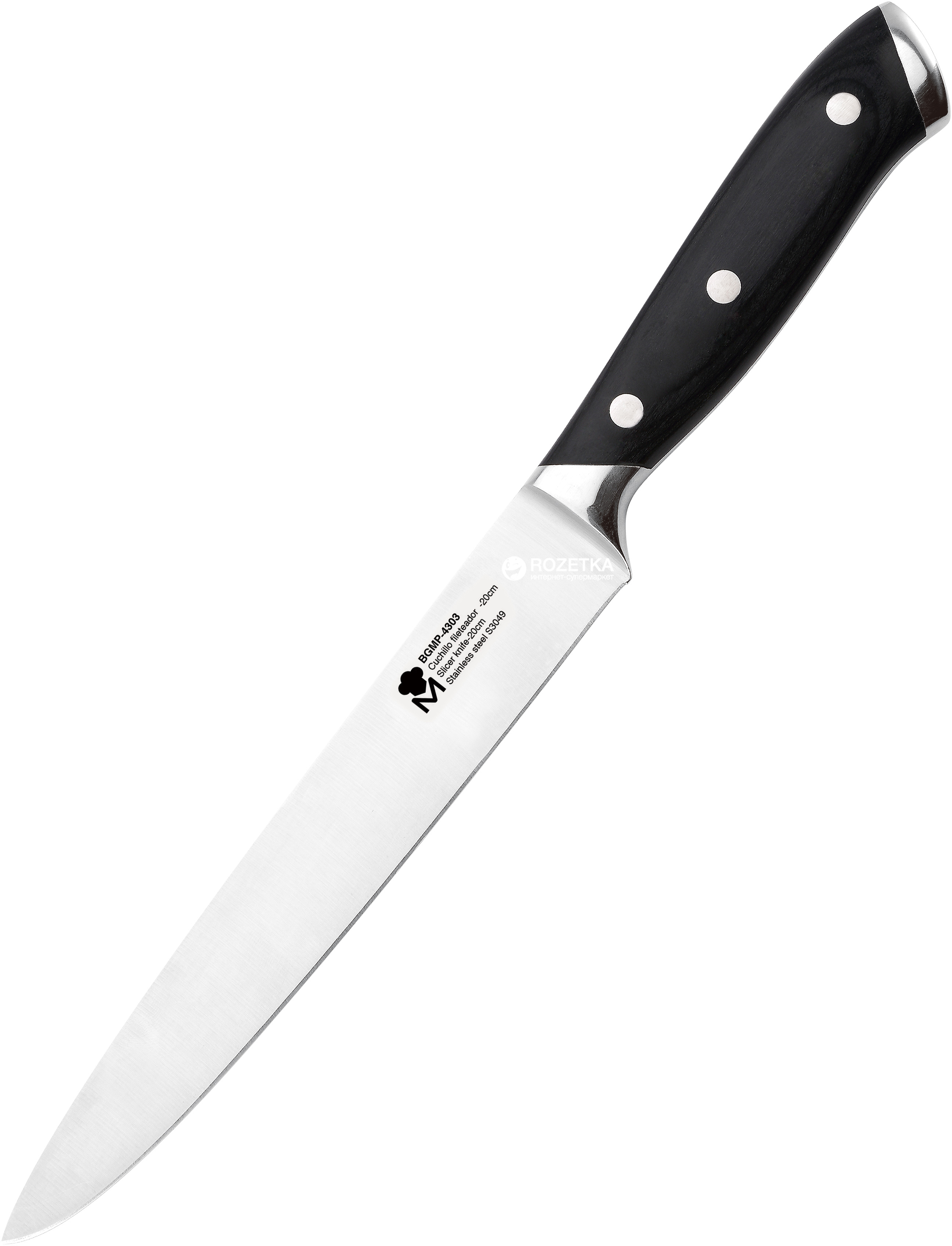 

Кухонный нож Bergner Master для нарезки 20 см (BG-8848-MM)
