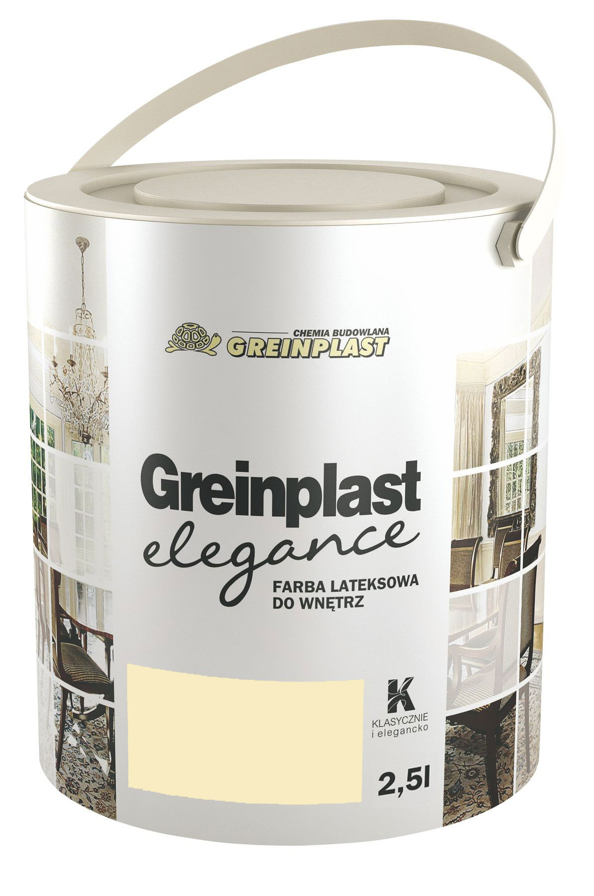 

Латексная краска Greinplast Elegance FWK12 песок бежевый2.5 л