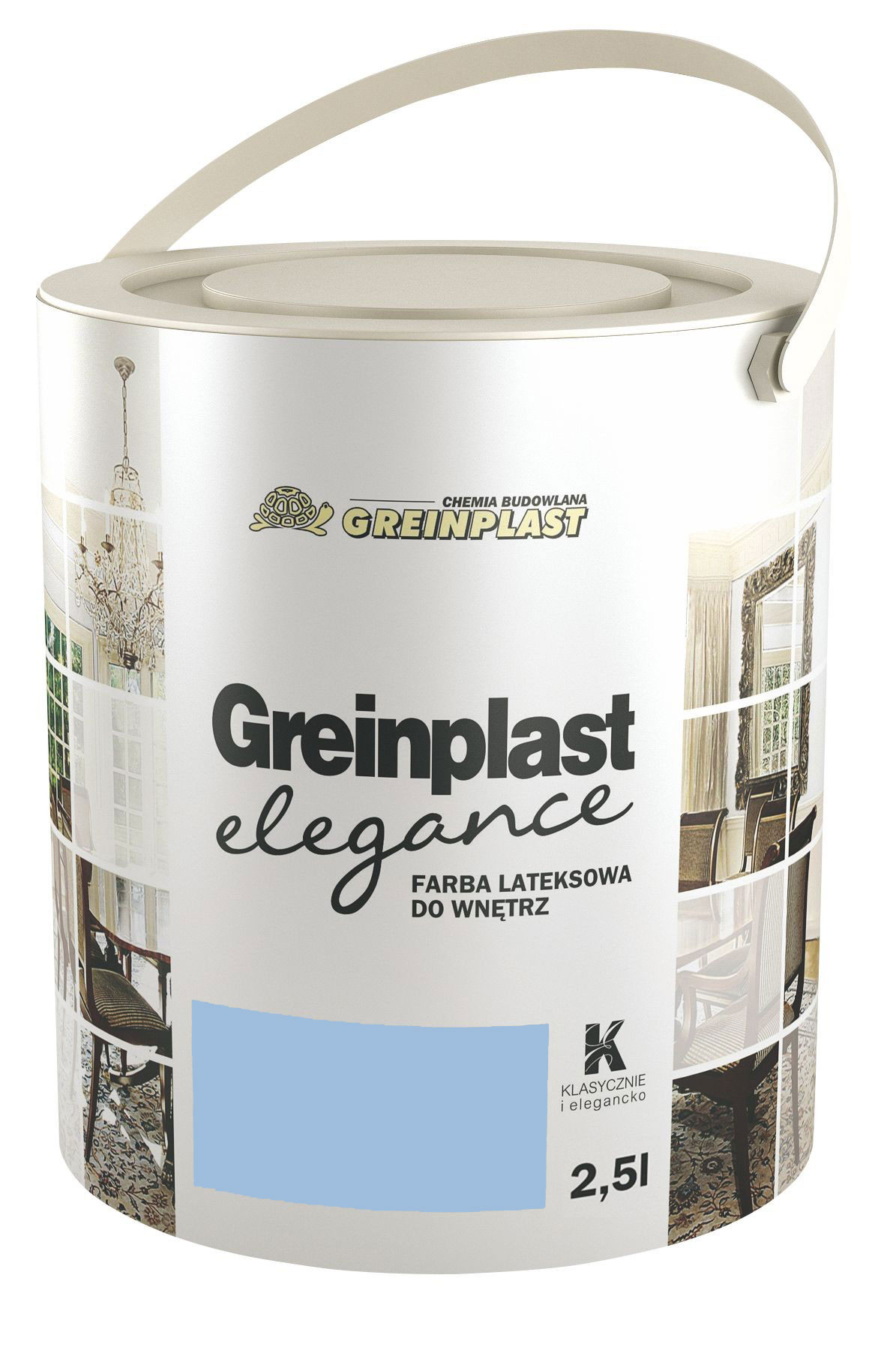 

Латексная краска Greinplast Elegance FWK46 кобальтовое стекло 2.5 л