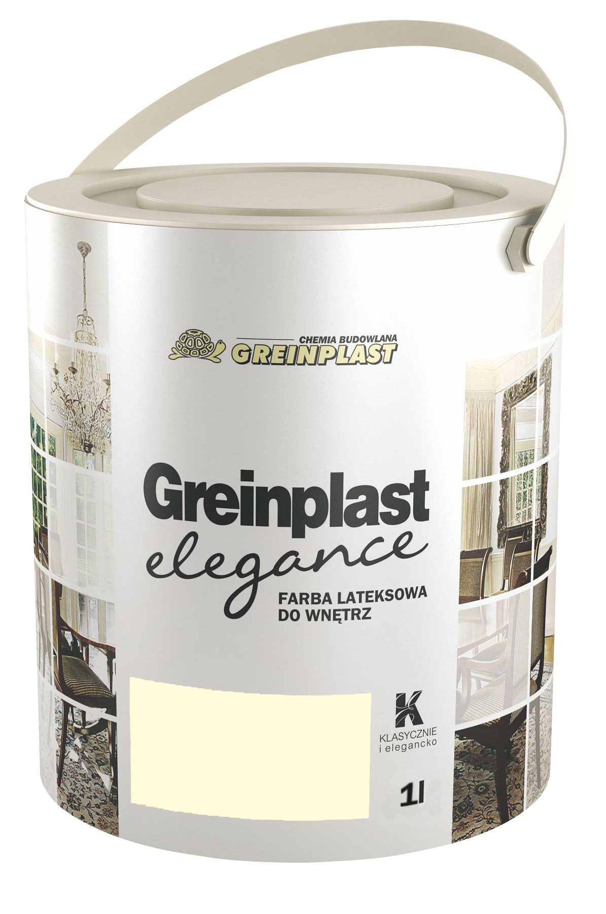 

Латексная краска Greinplast Elegance FWK35 бостонский крем 1.0 л