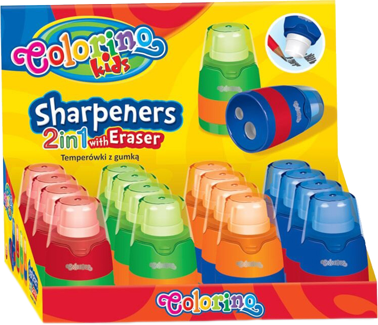 

Набор Colorino из 16 точилок на 2 отверстия с ластиком (65269PTR) (5907690865269)