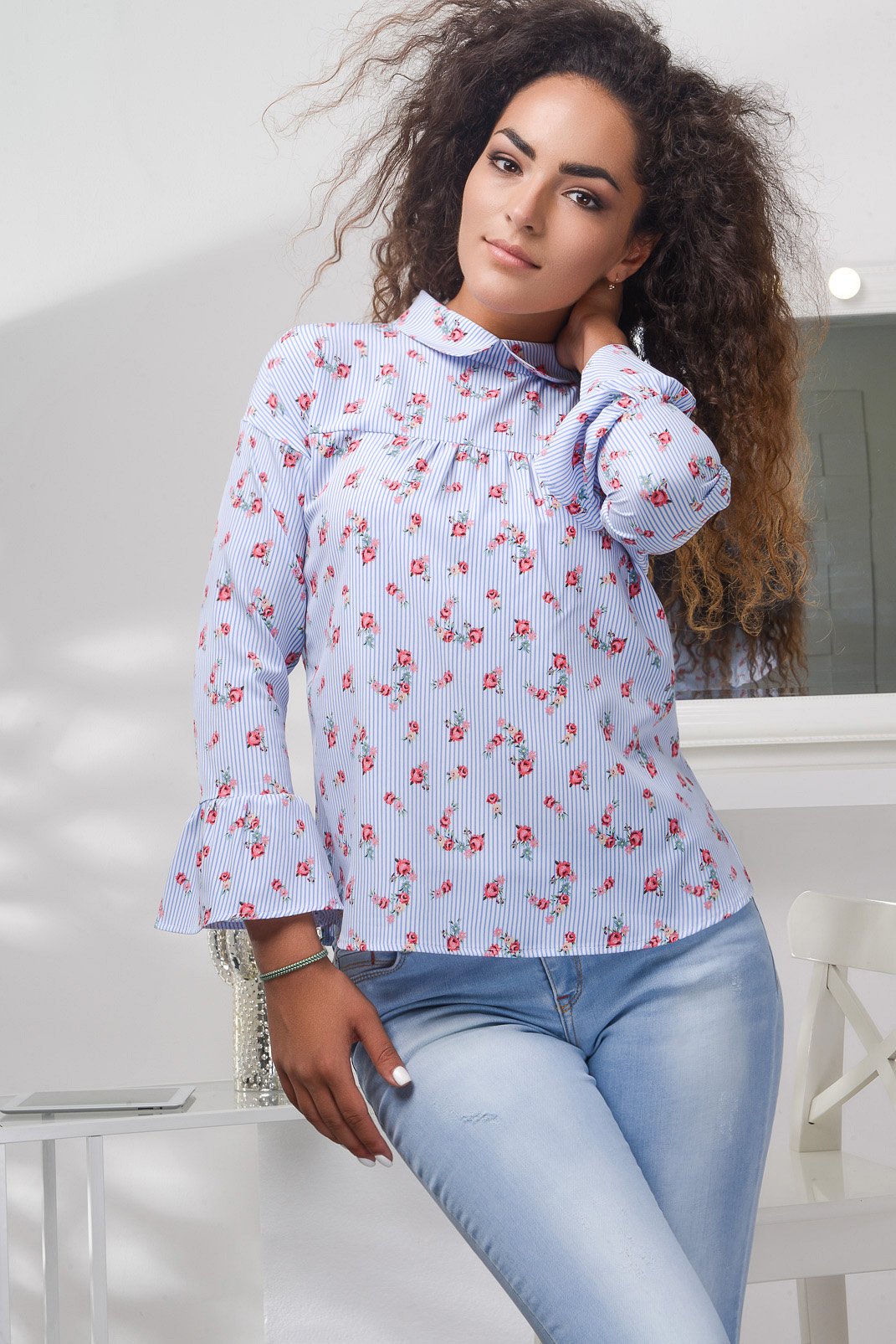 

Блузка BK-7609-11 Pretty Woman M голубой