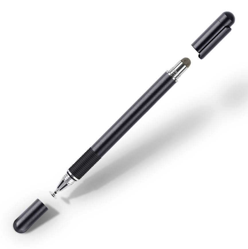 

Стилус универсальный Goojodoq 2 в 1 Capacitive Metal Ball Black