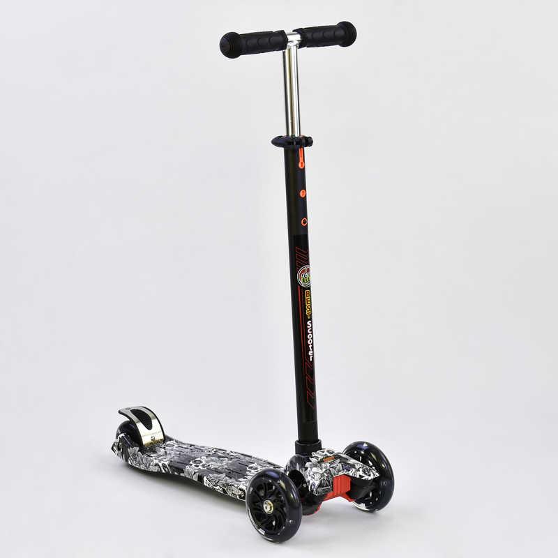 

Самокат кікборд Best Scooter maxi (а 25465 / 779 1320) з світяться колесами ch2728