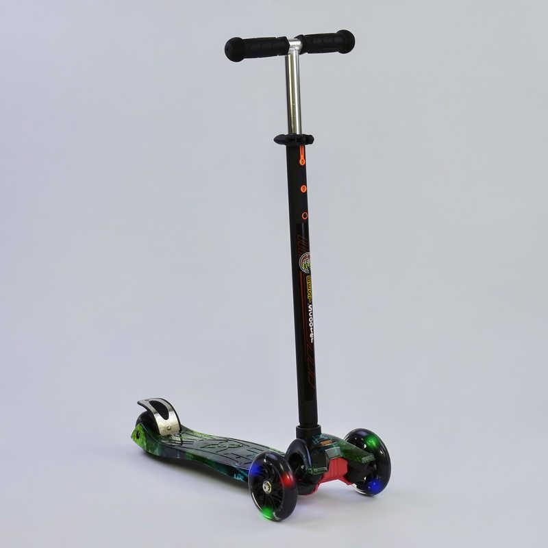 

Самокат кікборд Best Scooter maxi (а 25462 / 779 1317) з світяться колесами ch2726
