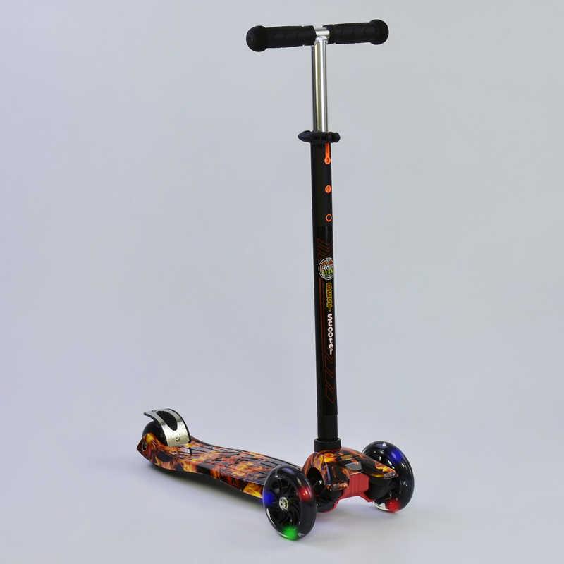 

Самокат кікборд Best Scooter maxi (а 24661 / 779 1310) з світяться колесами ch2721