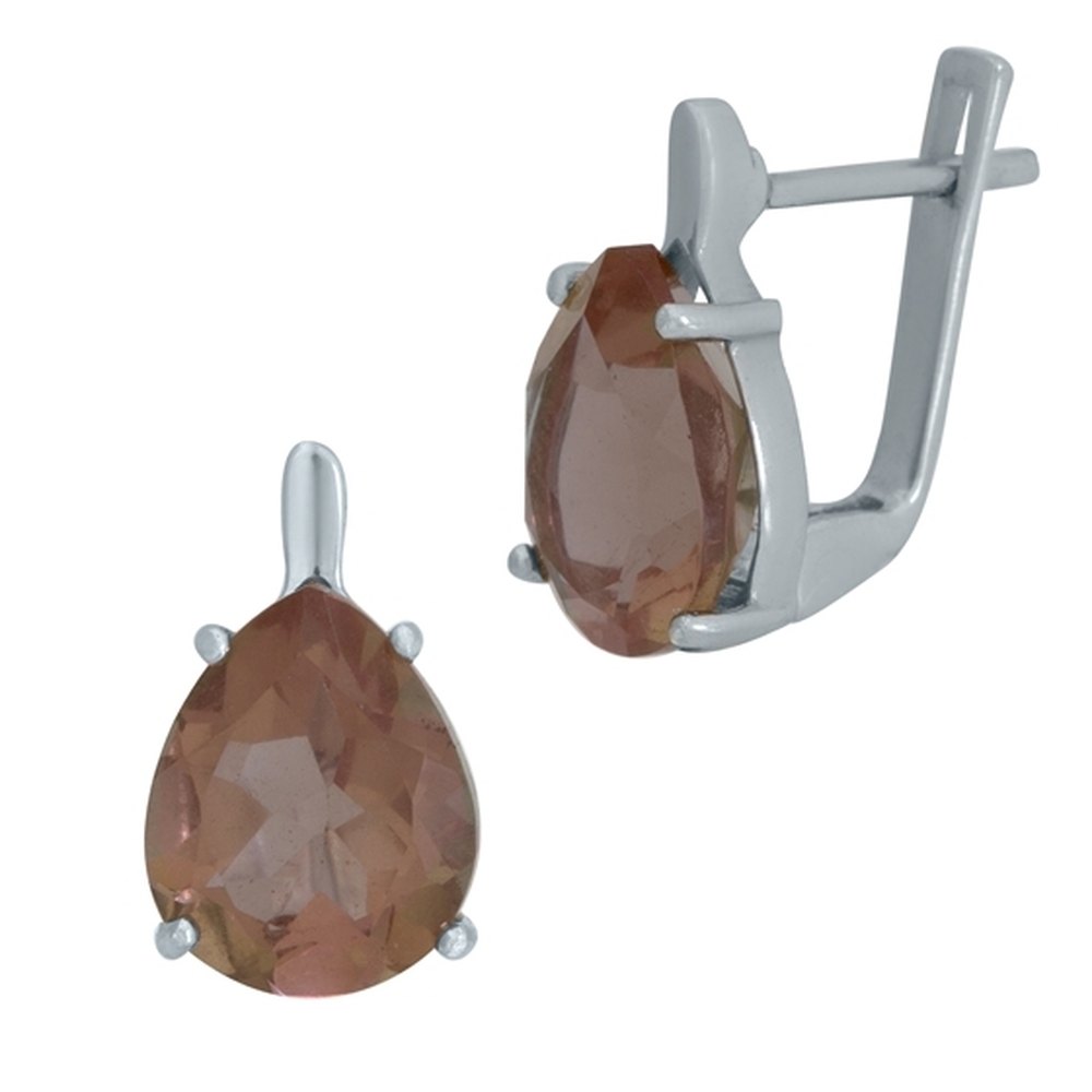 

Серебряные серьги SilverLine с Султанит султанитом