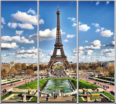 

Шкаф купе Luxe Studio Стандарт-1 Фотопечать Архитектура-83 2200x2300x600 трехдверный