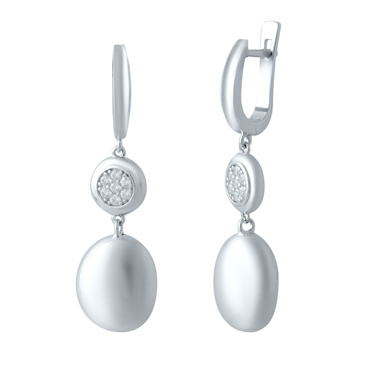 

Серебряные серьги SilverLine без камней