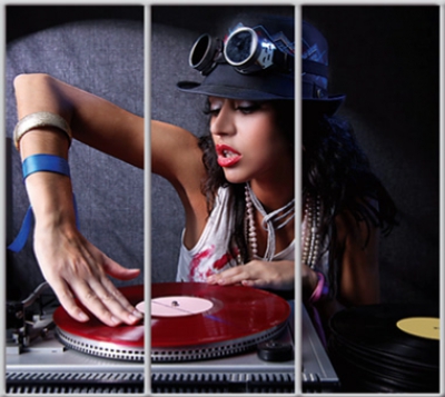 

Шкаф купе Luxe Studio Стандарт-1 Фотопечать Disco-5 2200x2400x600 трехдверный