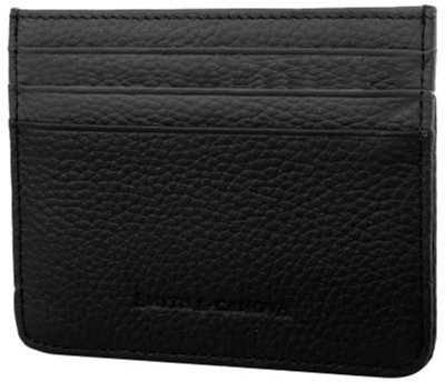 

Мужской картхолдер кожаный Smith & Canova FUL90014-black-grey Черный