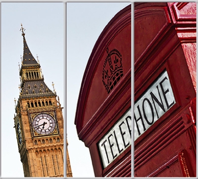 

Шкаф купе Luxe Studio Стандарт-1 Фотопечать Архитектура-131 2200x2200x600 трехдверный