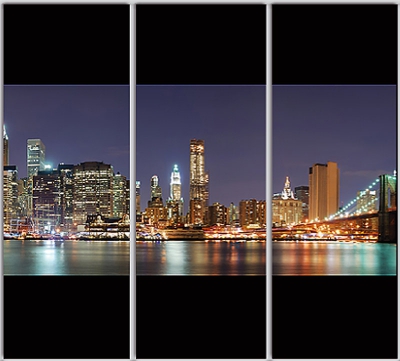 

Шкаф купе Luxe Studio Стандарт-1 Фотопечать Архитектура-114 2200x2400x600 трехдверный