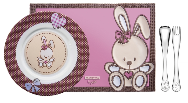 

Набор столовой посуды TRAMONTINA BABY Le Petit Pink 4 предмета (64250/685)