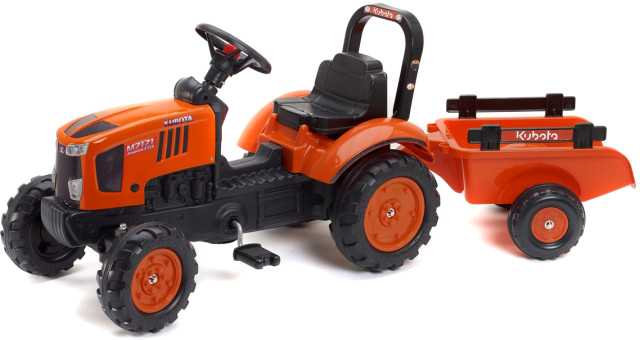 

Детский трактор Falk Kubota на педалях с прицепом Оранжевый (2065AB) (3016202065126)